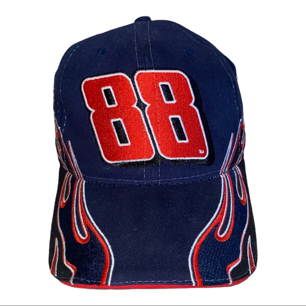 Navy w Red Flames Dale Earnhardt Jr. Nascar Hat